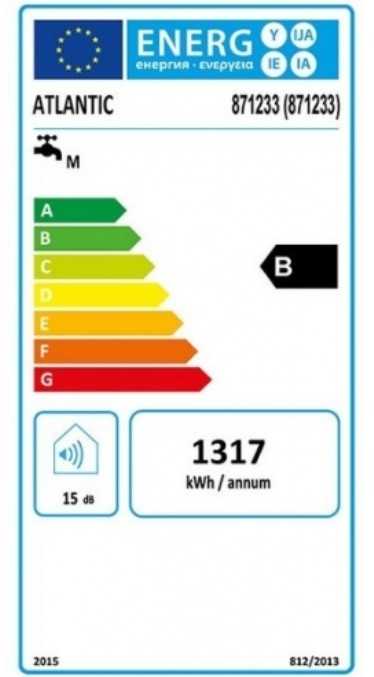 Elektrinis vandens šildytuvas Atlantic STEATITE CUBE Sidabrinis, WiFi 150, 2.4kW, 150L, 871233