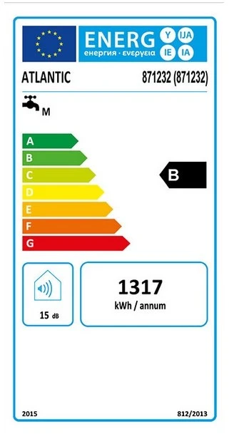 Elektrinis vandens šildytuvas Atlantic STEATITE CUBE WiFi 150 2.4kW 150L