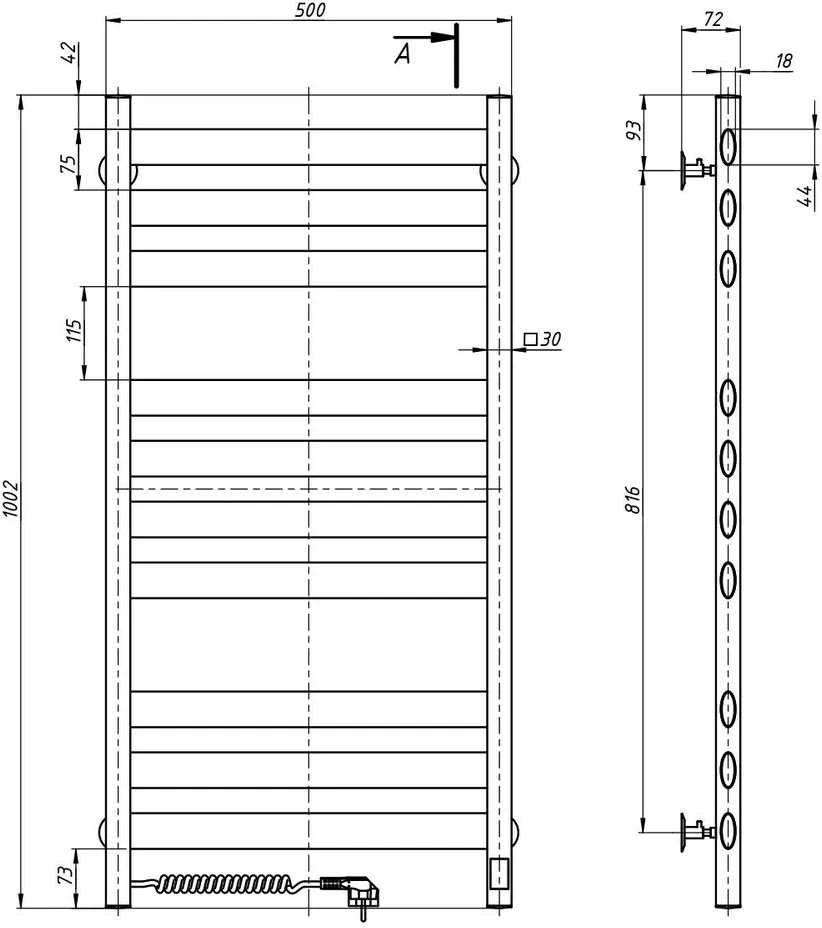 El.rankšluosčių džiovintuvas Navin Ellipse 500*1000 Sensor kairė su laikmačiu 10-045153-5010
