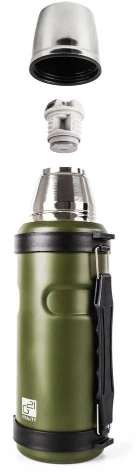 G21 60022404 termosas gerti, 1000 ml, chaki žalias su rankena