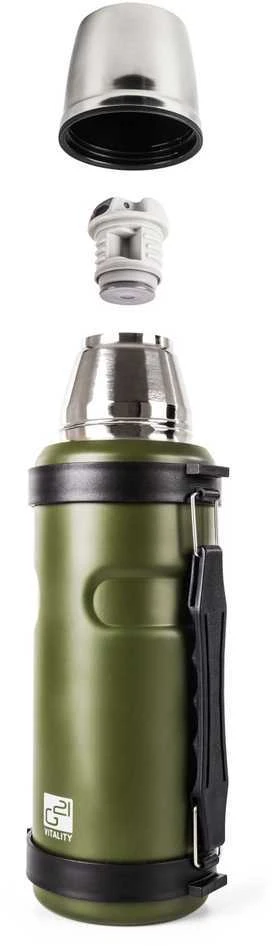 G21 60022404 termosas gerti, 1000 ml, chaki žalias su rankena