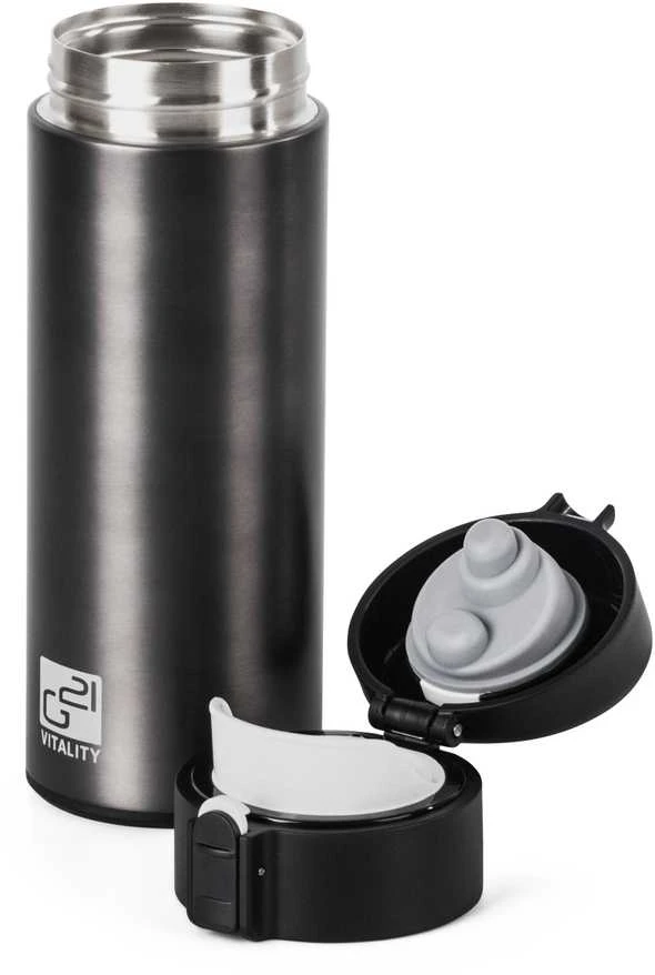 G21 termosas gerti, 350 ml, plieno pilkas