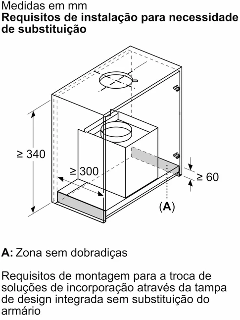 Bosch DBB87DP60 Serija 6, Integruojamasis kamino tipo gartraukis, 80 cm, skaidrus stiklas su juodu atspaudu, Matinė juoda