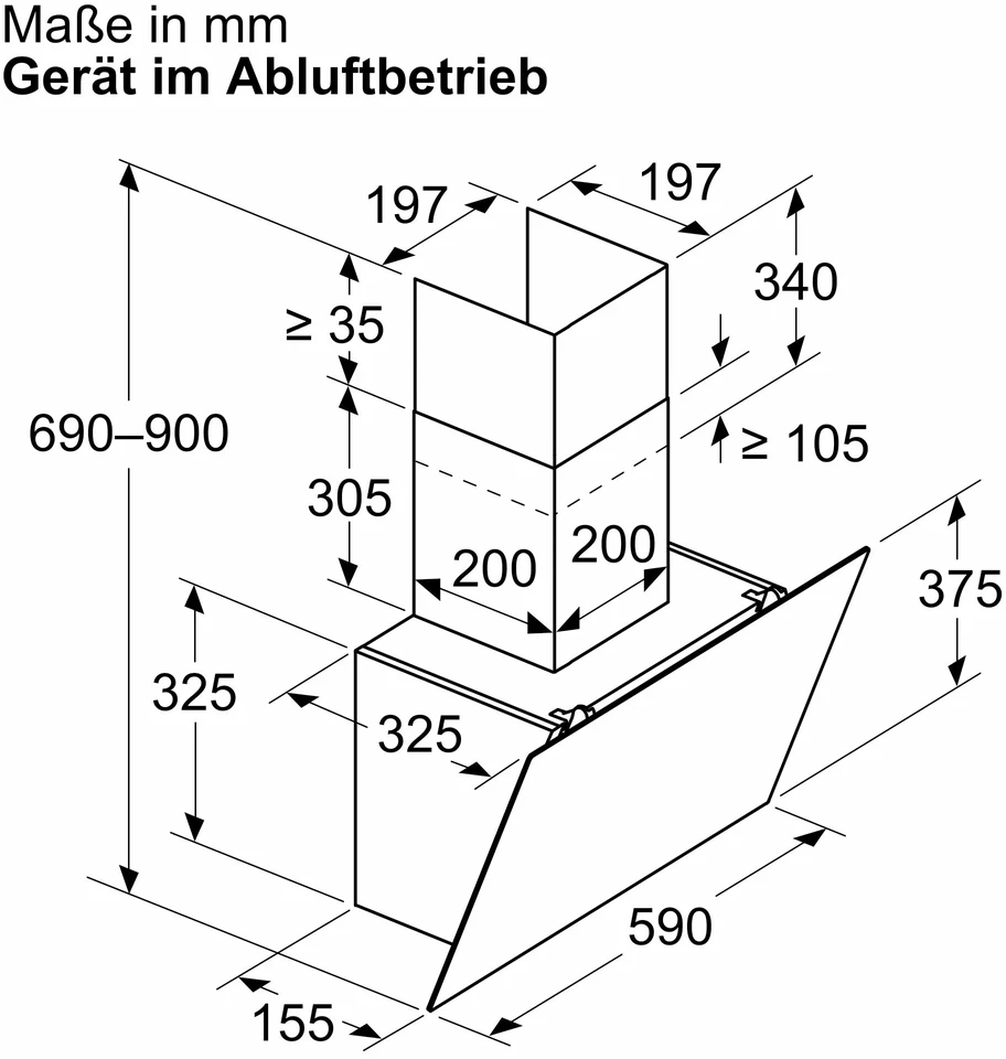Gartraukis Bosch DWK65DK6K, 60 cm