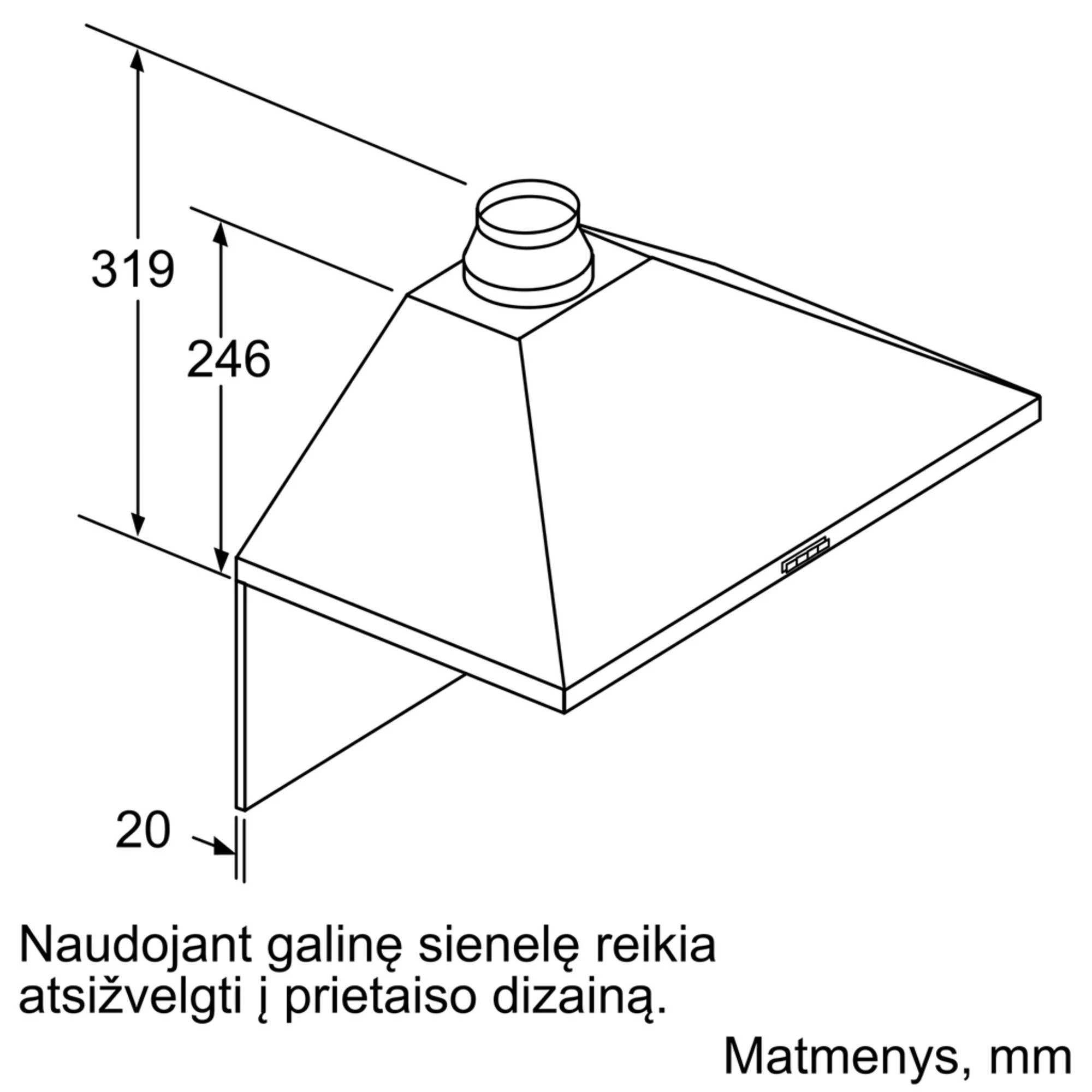 Gartraukis Bosch DWP64BC50 Serija 2, Pilkos spalvos