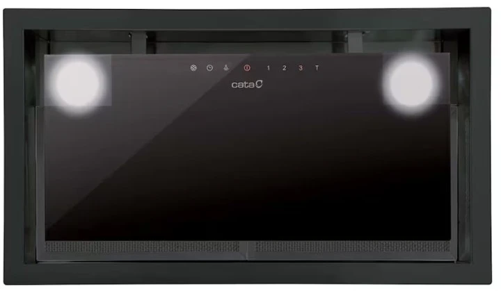 Gartraukis CATA GC DUAL 75 GBK/A | Hood | Canopy | Energy efficiency class A | Plotis 75 cm | Touch sensitive | 820 m³/h | LED | Juodas