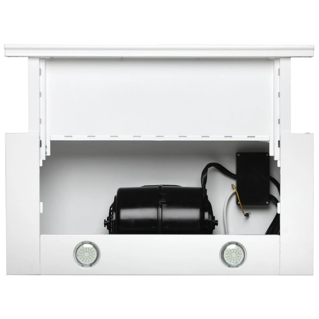 Gartraukis Eleyus Hood TLS L 14 150 60 WH (Storm 700 60 WH LED) Teleskopinis, D energijos vartojimo efektyvumo klasė, Plotis 60 cm, 355 m³/h, Mechaninis valdymas, LED, Baltas