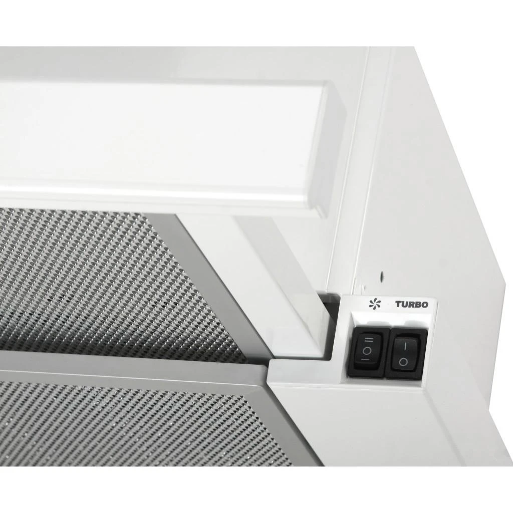 Gartraukis Eleyus Hood TLS L 14 150 60 WH (Storm 700 60 WH LED) Teleskopinis, D energijos vartojimo efektyvumo klasė, Plotis 60 cm, 355 m³/h, Mechaninis valdymas, LED, Baltas