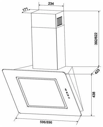 Gartraukis Eleyus VENERA A 1000/60/BL LED (VNR L 15 200 60 BL)