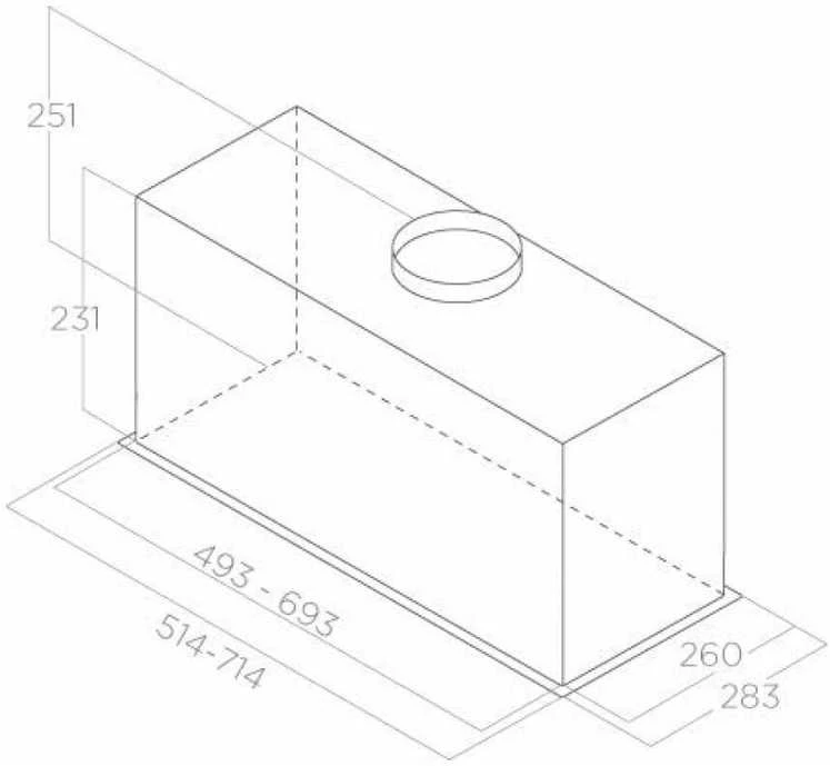Gartraukis ELICA FOLD BL MAT/A/52