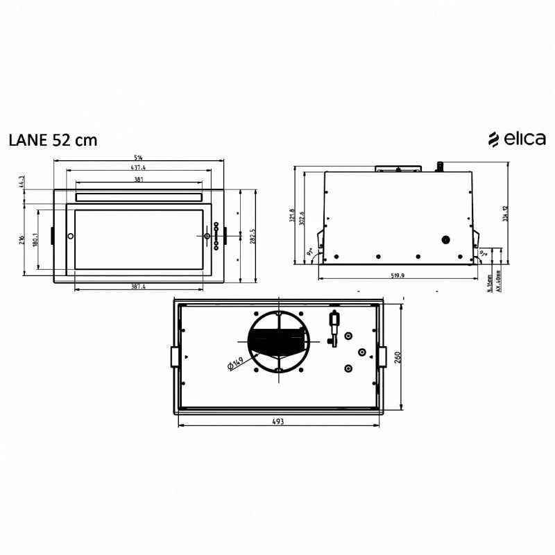 Gartraukis Elica LANE SENSOR @ BL MAT/A/52