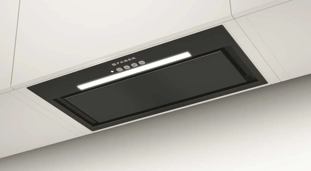 Gartraukis Faber INCA LUX EV8 X/BK A52, juoda/nerūdijančiojo plieno