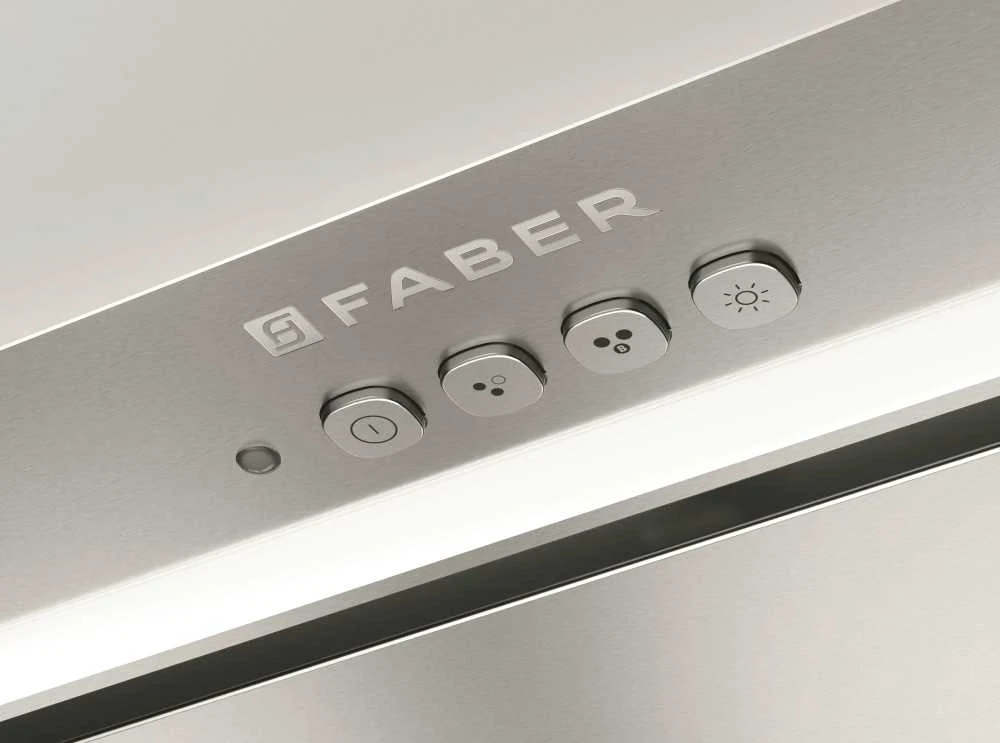 Gartraukis Faber INCA LUX EV8 X/BK A52, juoda/nerūdijančiojo plieno