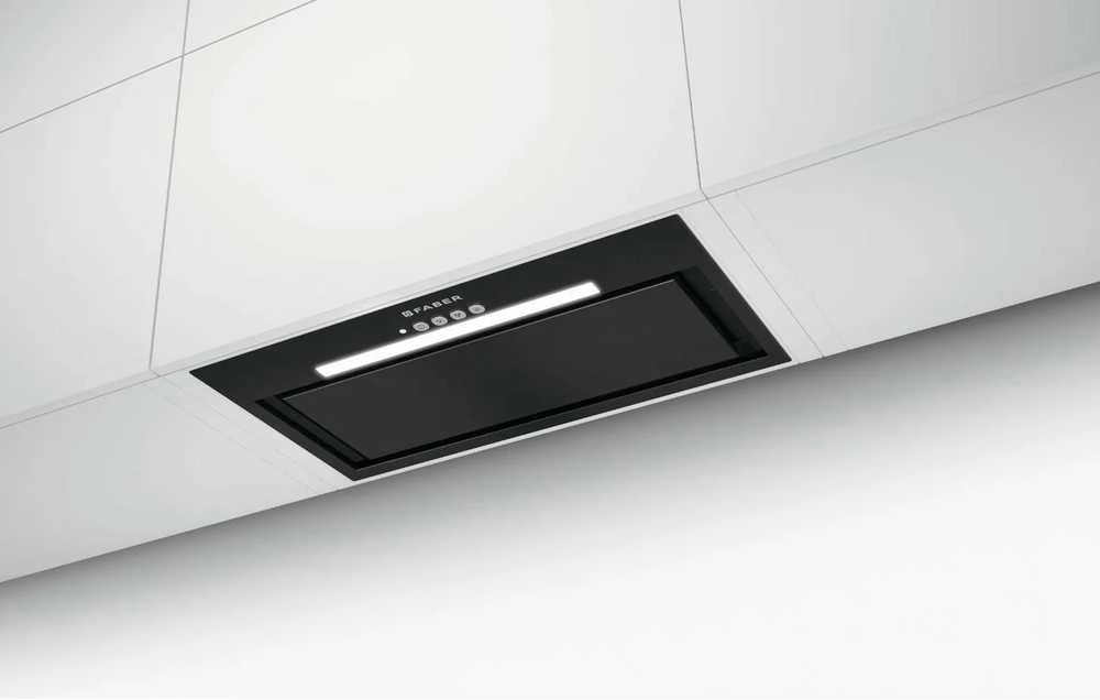 Gartraukis Faber INCA LUX EV8 X/BK A52, juoda/nerūdijančiojo plieno