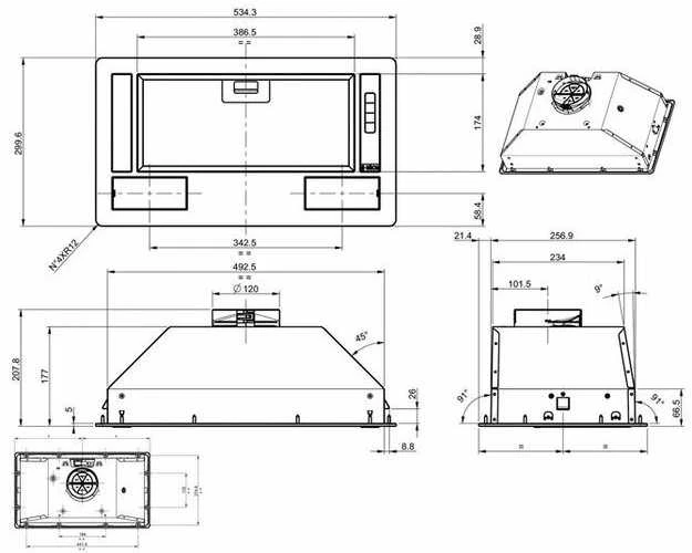 Gartraukis Hood GORENJE BHI681EB