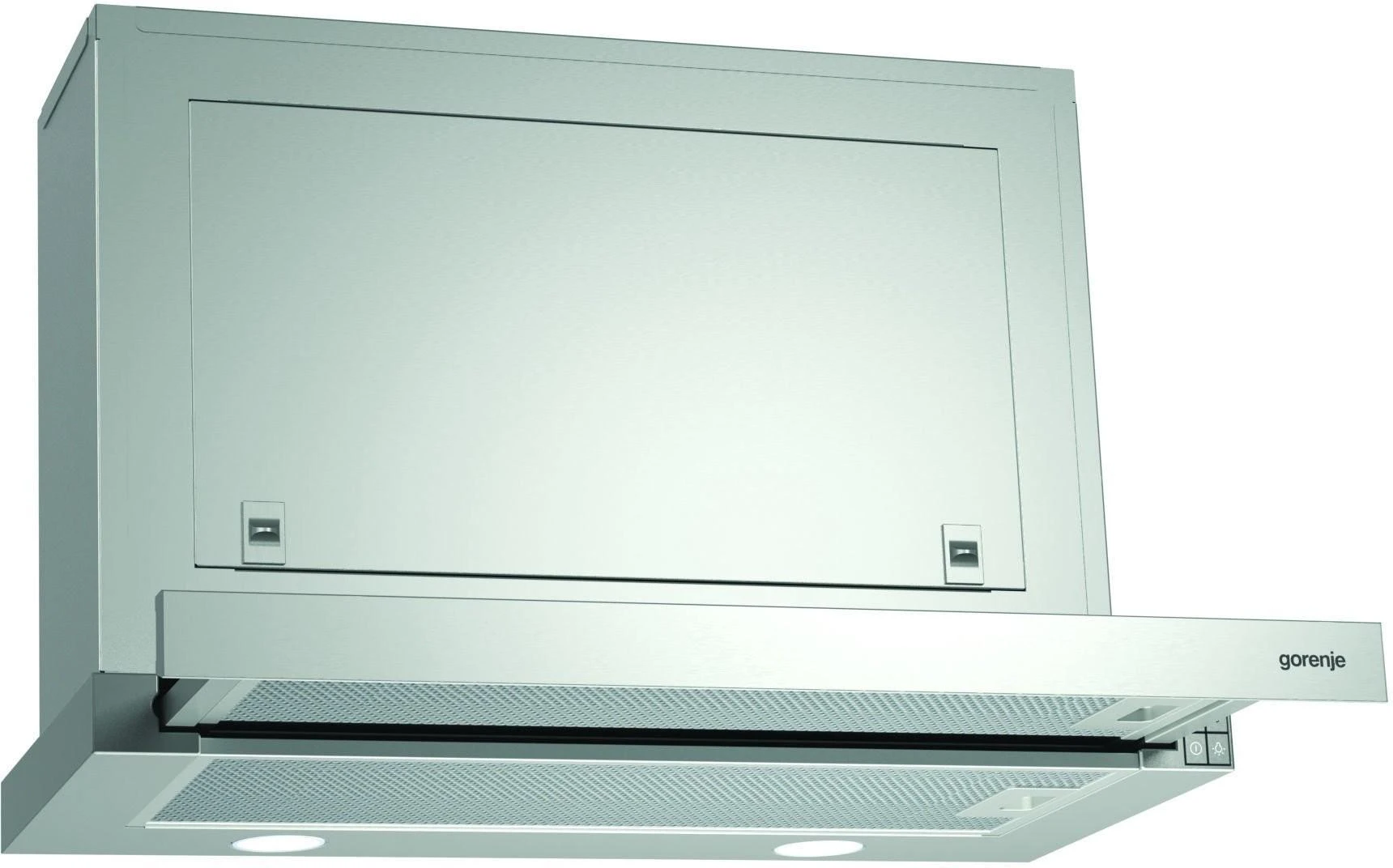 Gartraukis Gorenje | Hood | BHP623E8X | Telescopic | Energy efficiency class B | Plotis 60 cm | 610 m³/h | Mechanical control | LED | Nerūdijantis plienas