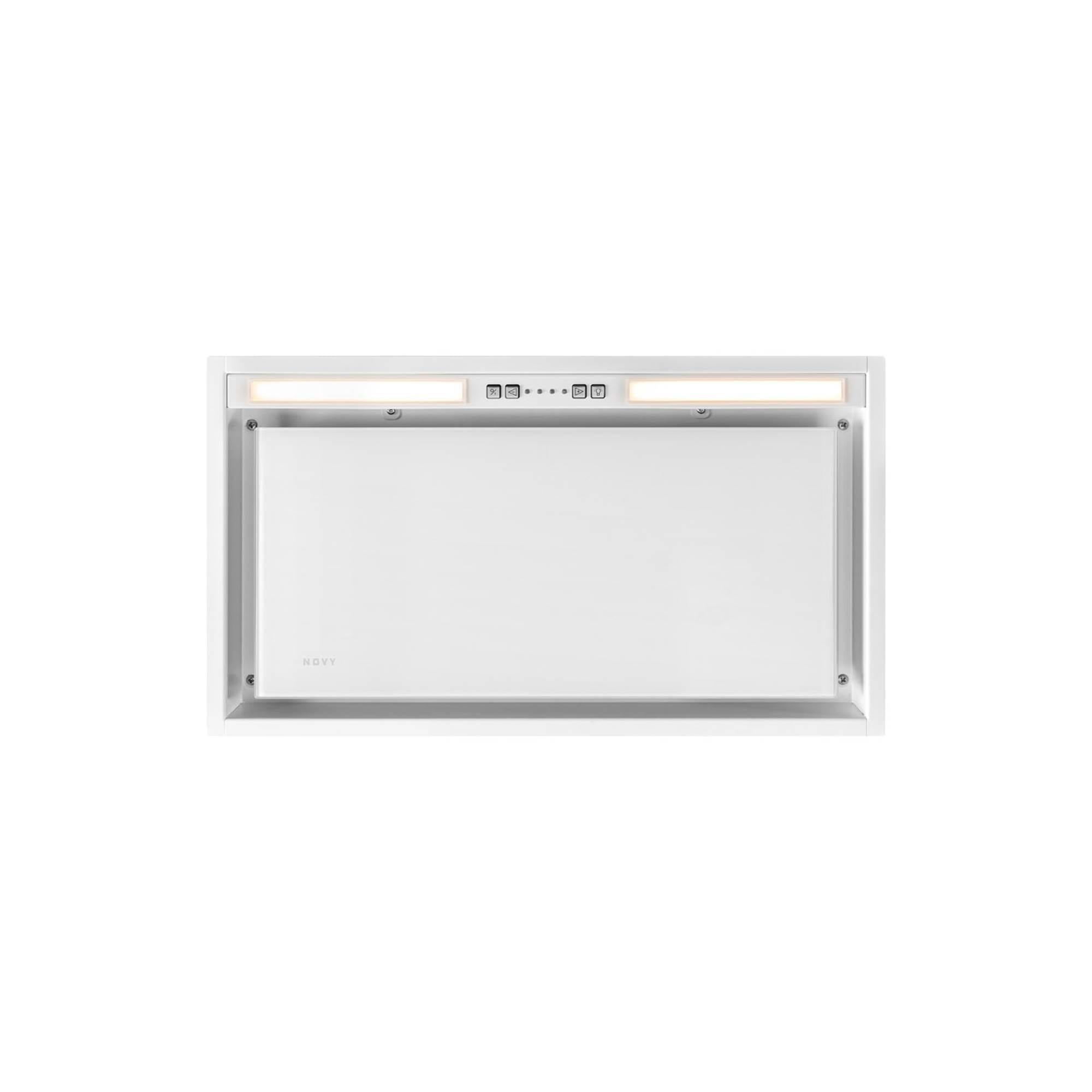 Gartraukis Novy Hood Crystal 26050 Canopy Energy efficiency class B Plotis 60 cm 600 m³/h Push buttons LED Baltas