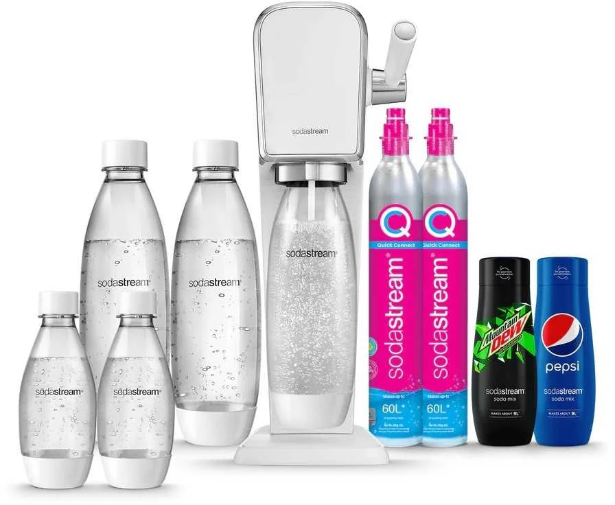 Gazuotų gėrimų gaminimo aparatas SodaStream ART, baltas