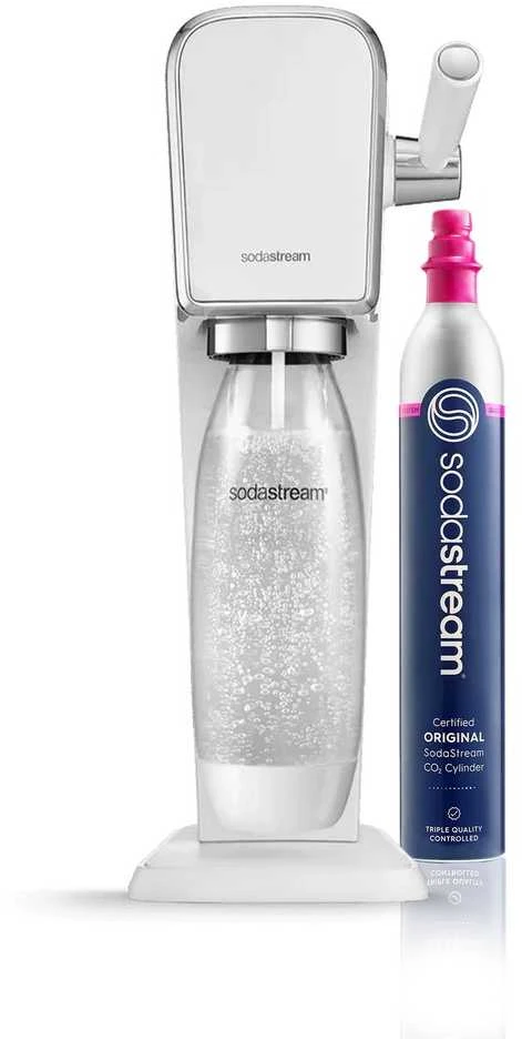 Gazuotų gėrimų gaminimo aparatas SodaStream ART, baltas