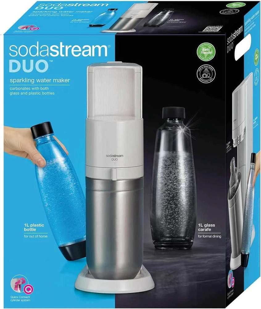 Gazuotų gėrimų gaminimo aparatas SodaStream DUO, baltas