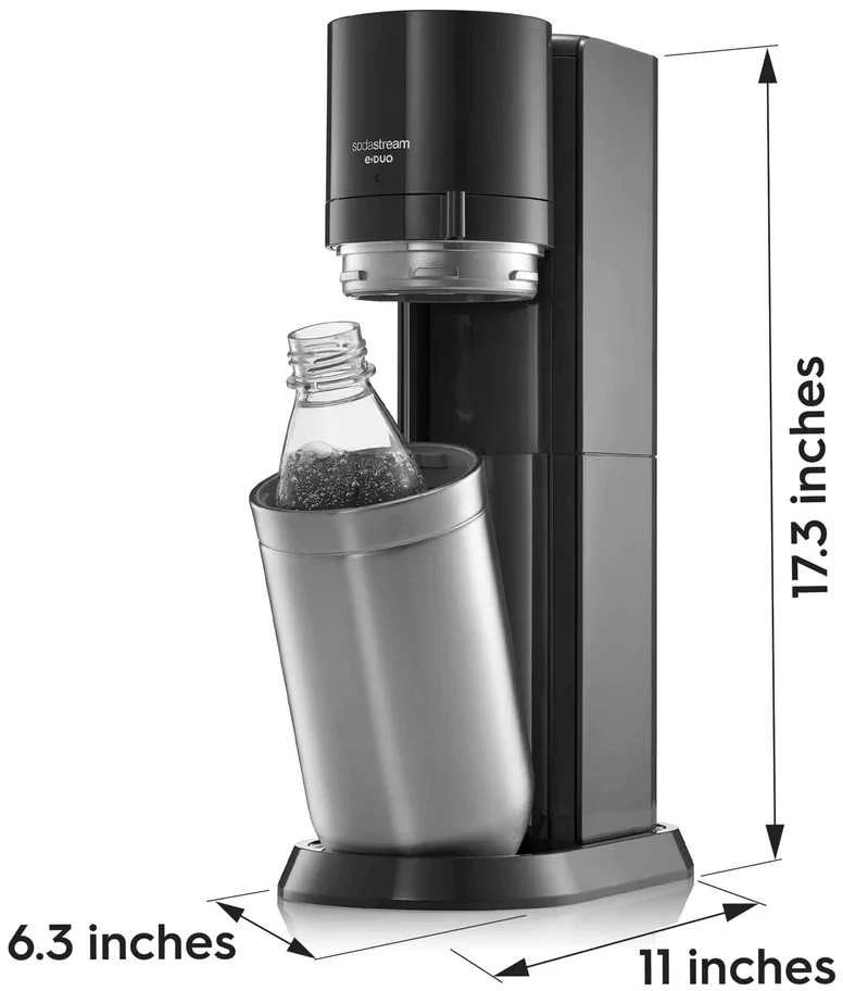 Gazuotų gėrimų gaminimo aparatas SodaStream DUO, juodas
