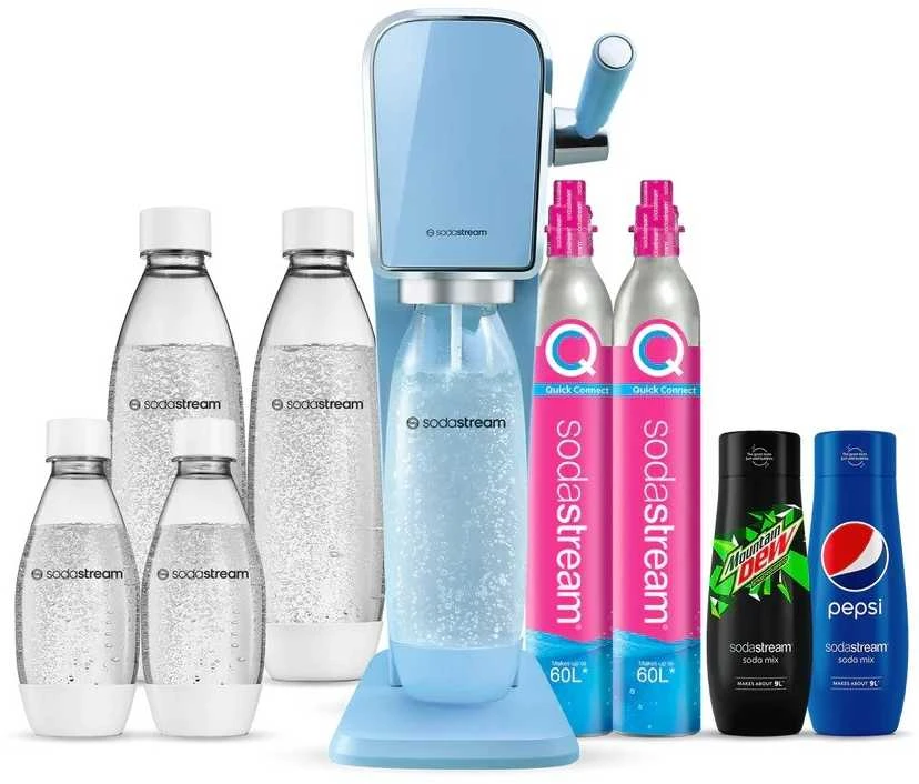 Gazuotų gėrimų gaminimo aparatas SodaStream ART, mėlynas