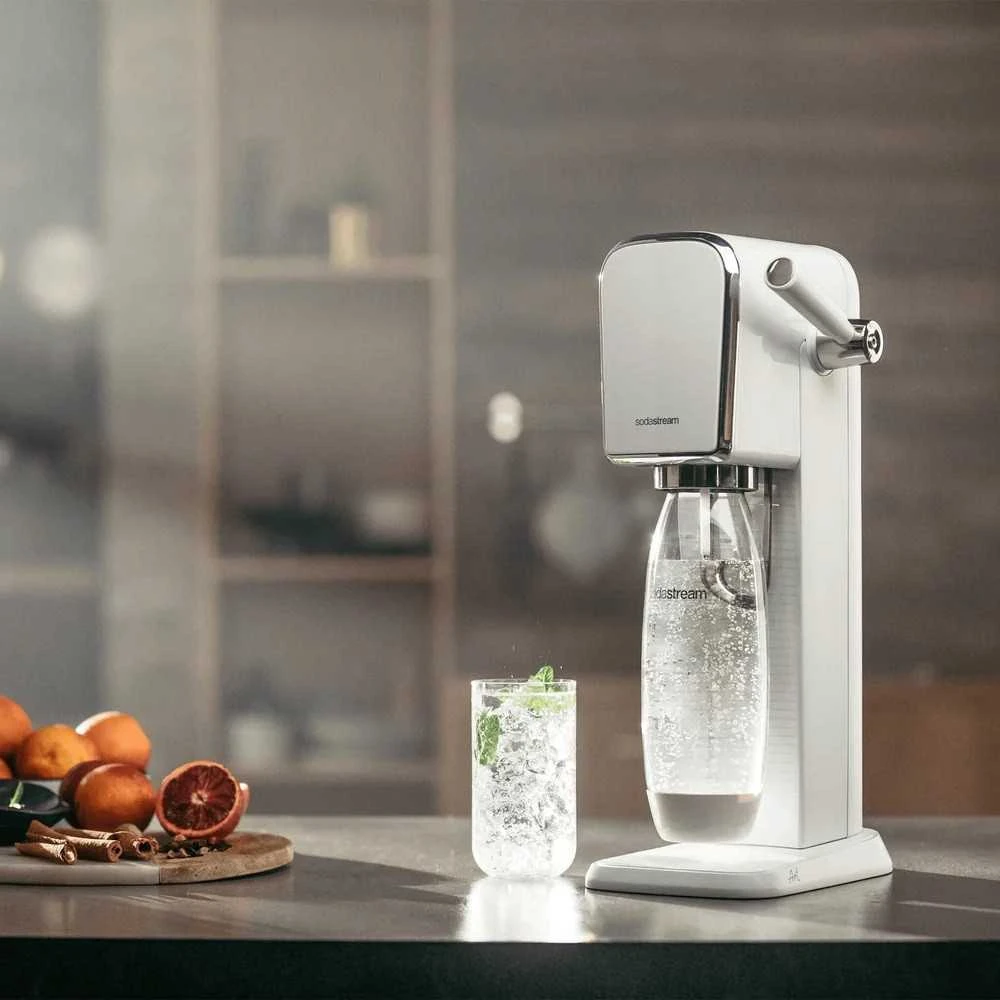 Gazuotų gėrimų gaminimo aparatas SodaStream ART, baltas