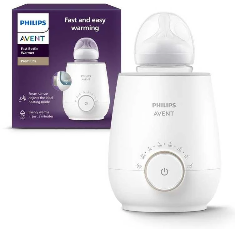 Philips Avent Premium Greitai veikiantis buteliukų šildytuvas SCF358/00
