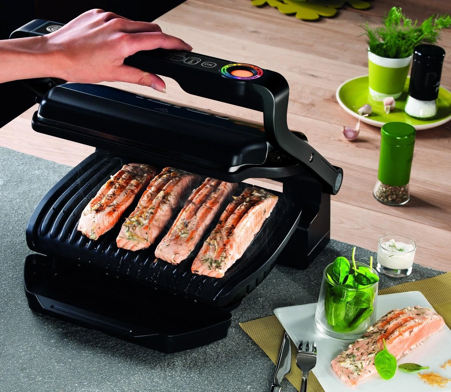 Elektrinė kepsninė Tefal OptiGrill+ Snacking&Baking (GC714834)