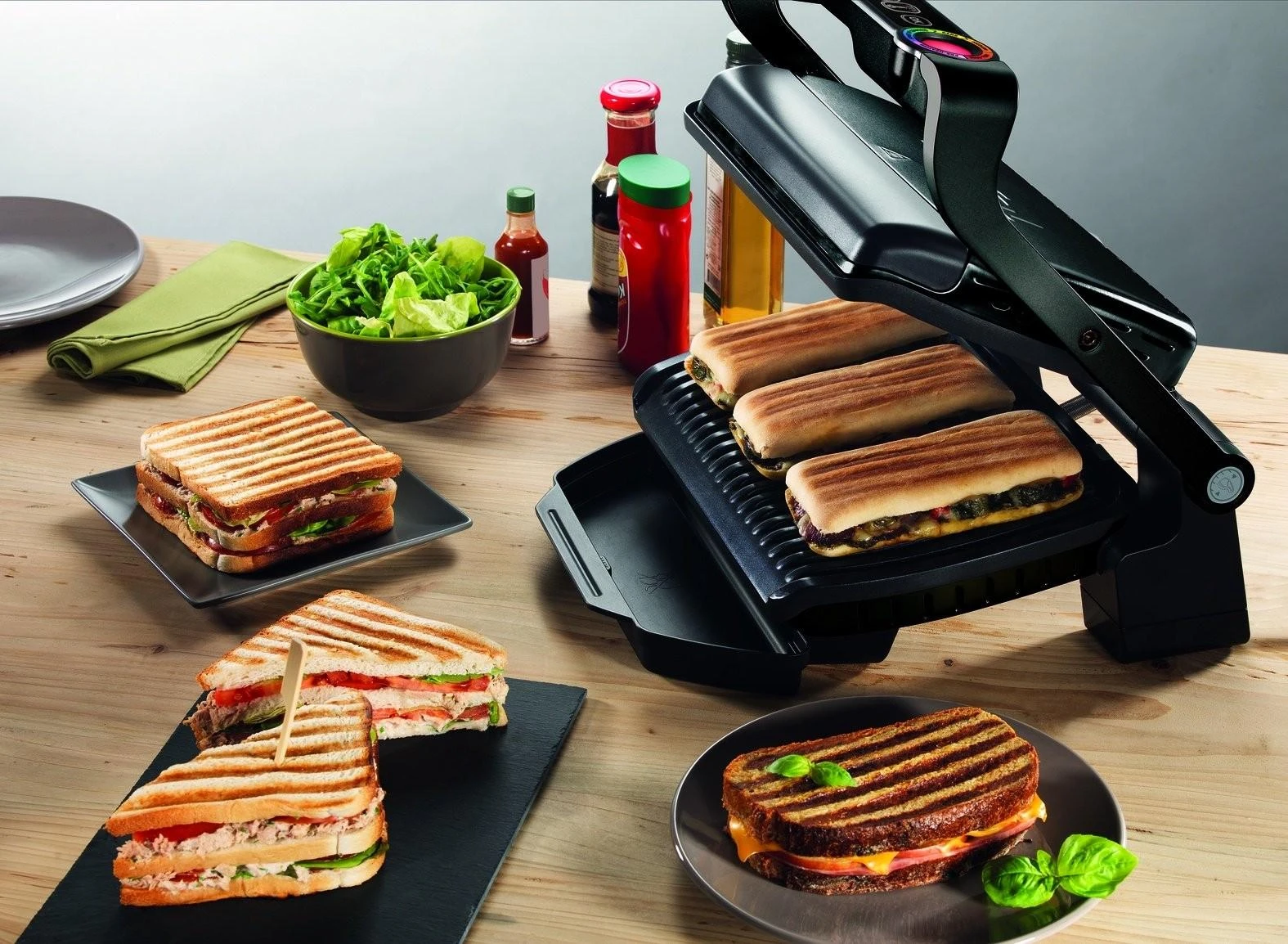 Elektrinė kepsninė Tefal OptiGrill+ Snacking&Baking (GC714834)