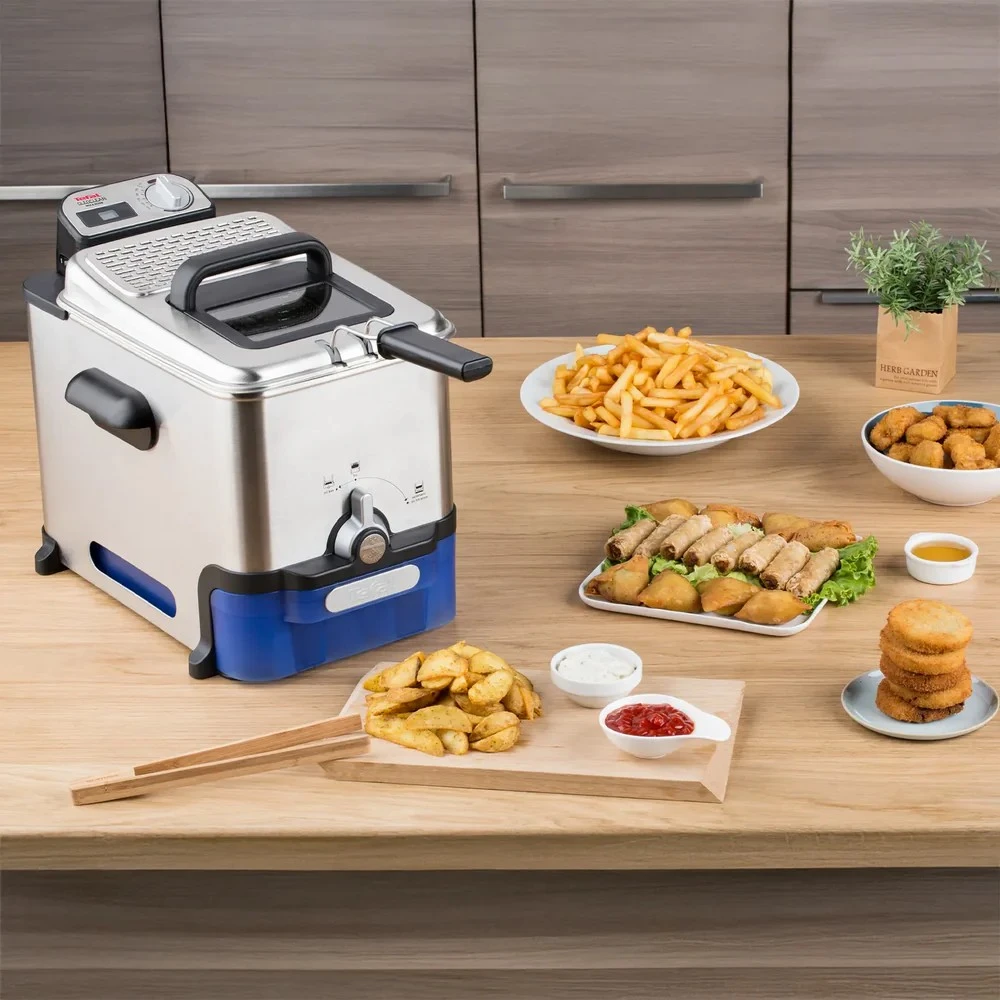 Gruzdintuvė Keptuvė Tefal Oleoclean Pro FR8040 (3,5 l, 1,2kg, 2300 W, plieno spalvos)