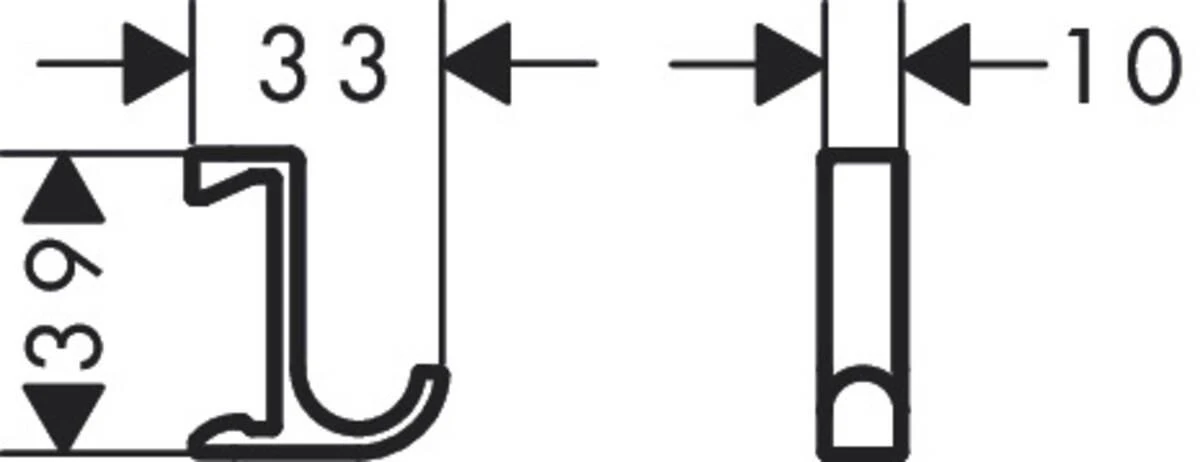 Hansgrohe Kabliukai HG WallStoris 27929670