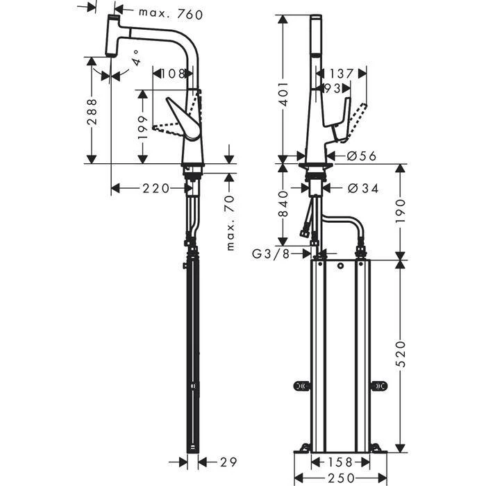 Hansgrohe Maišytuvas HG Talis Select M51 73853000