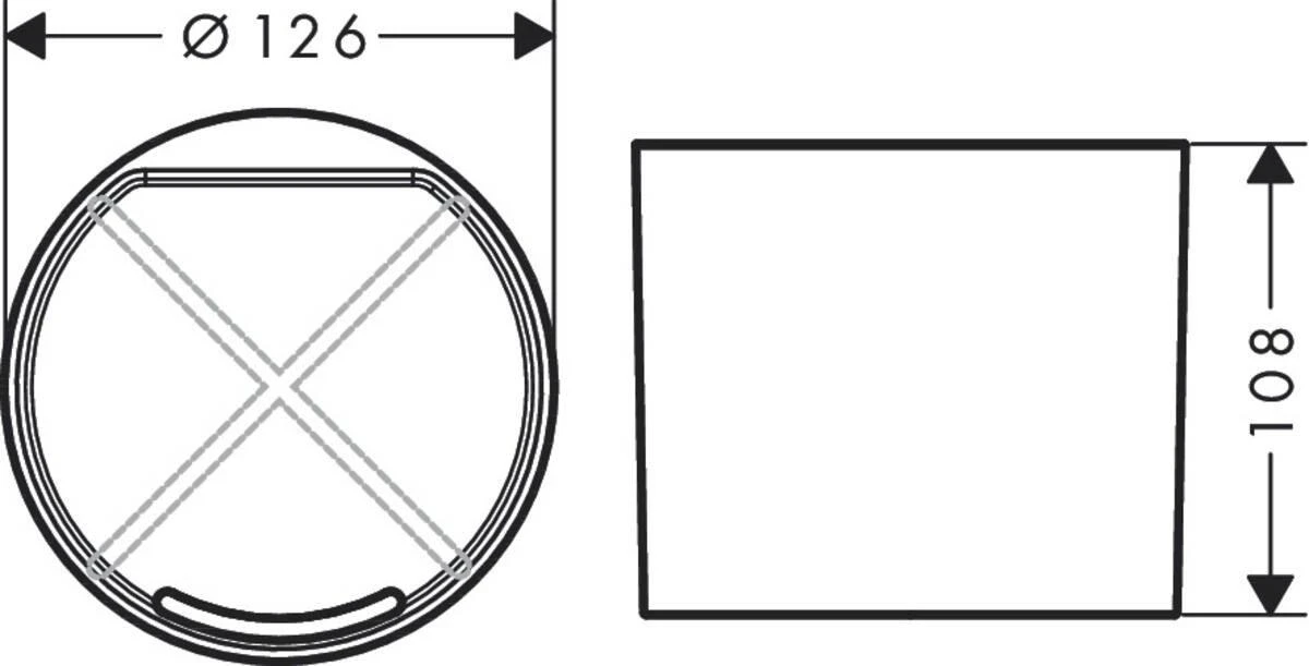 Hansgrohe Stiklinė HG WallStoris 27921670