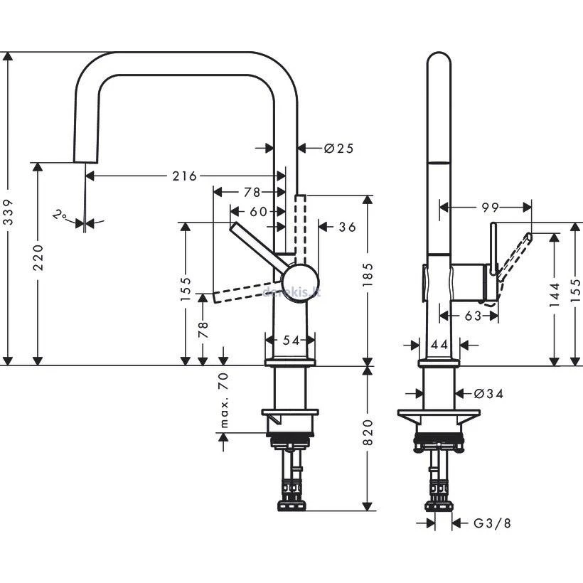 Hansgrohe Talis M54 72806670