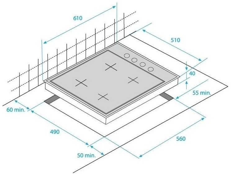 Kaitlentė Hob BEKO HIBG64120SB