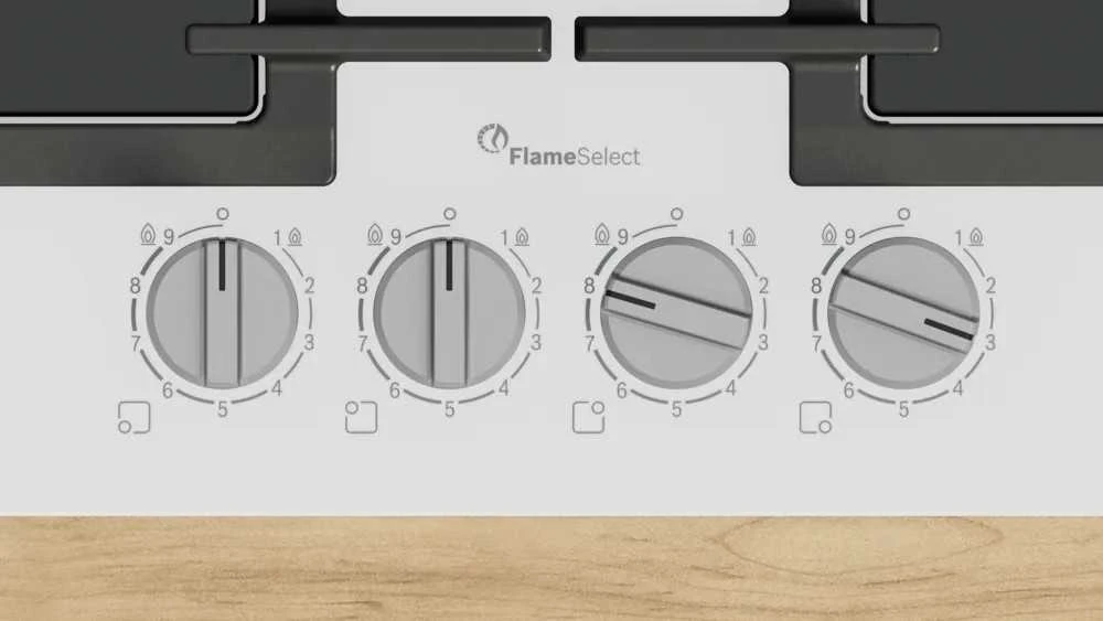 Bosch Serie 6 PPP6A2I40 Gas hob Baltas, Juodas