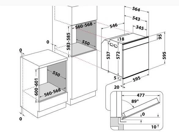 Įmontuojama elektrinė orkaitė Whirlpool W6 OS4 4S2 P BL