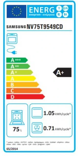 Įmontuojama garinė orkaitė Samsung NV75T9549CD