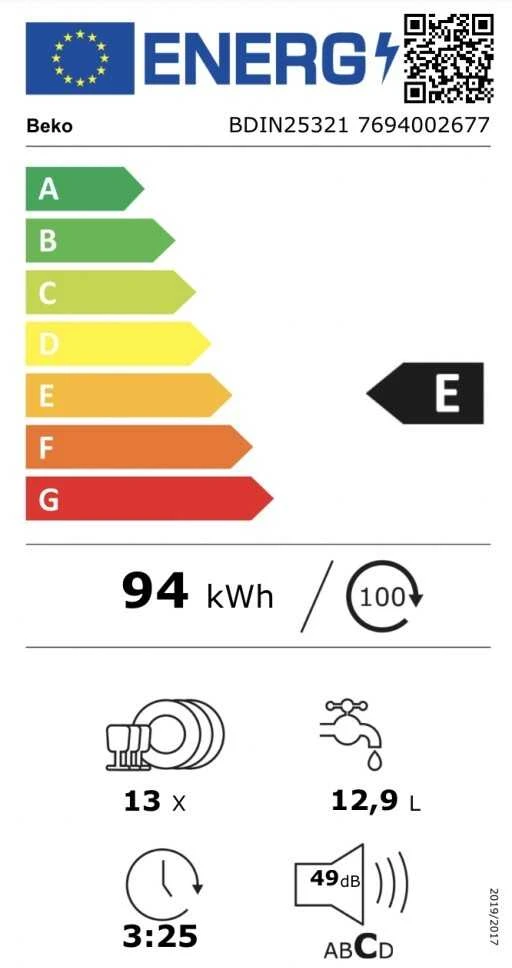 Indaplovė BEKO BDIN25321