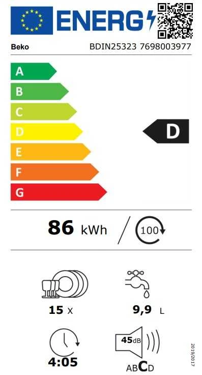 Indaplovė BEKO BDIN25323