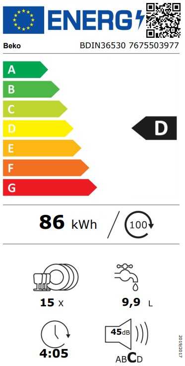 Indaplovė Beko BDIN36530