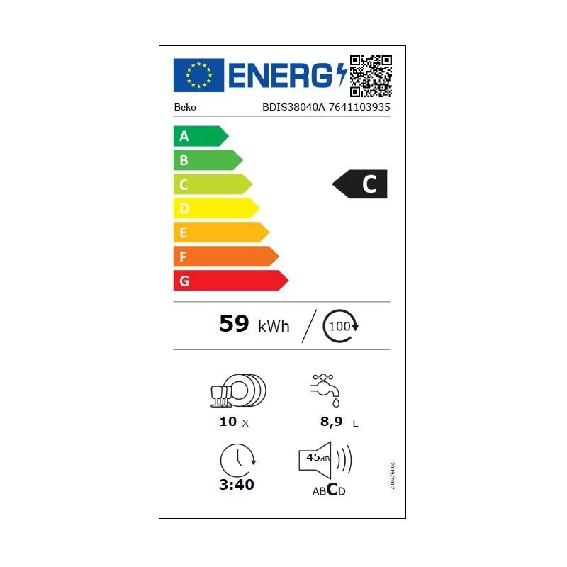 Indaplovė Beko BDIS38040A