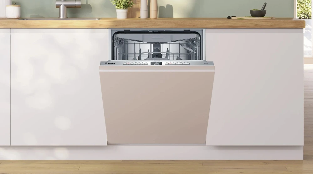 Bosch SBH4HVX14E Serija 4, Visiškai integruota indaplovė, 60 cm, variohinge
