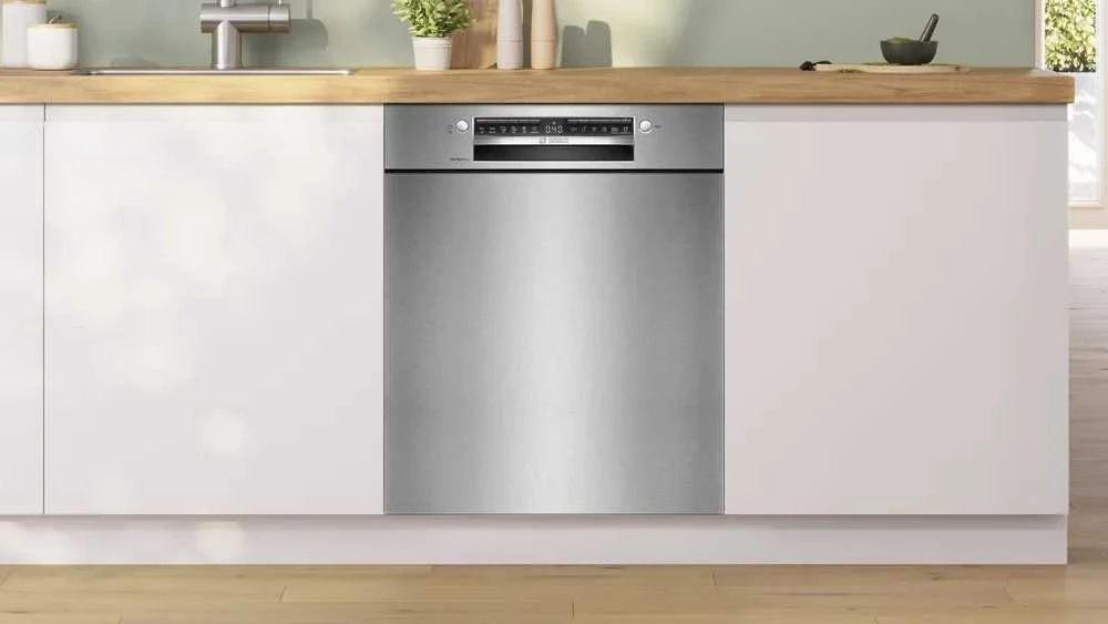 Bosch 38575 SMU6ZCS10E Serija 6, Indaplovė, montuojama iš apačios, 60 cm, Šlifuotas plienas