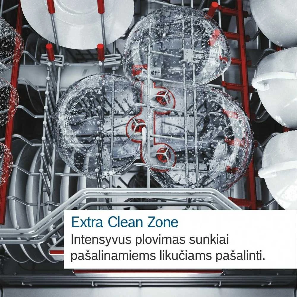 Bosch SMU6ZCW71S Serija 6, Indaplovė, montuojama iš apačios, 60 cm, Balta