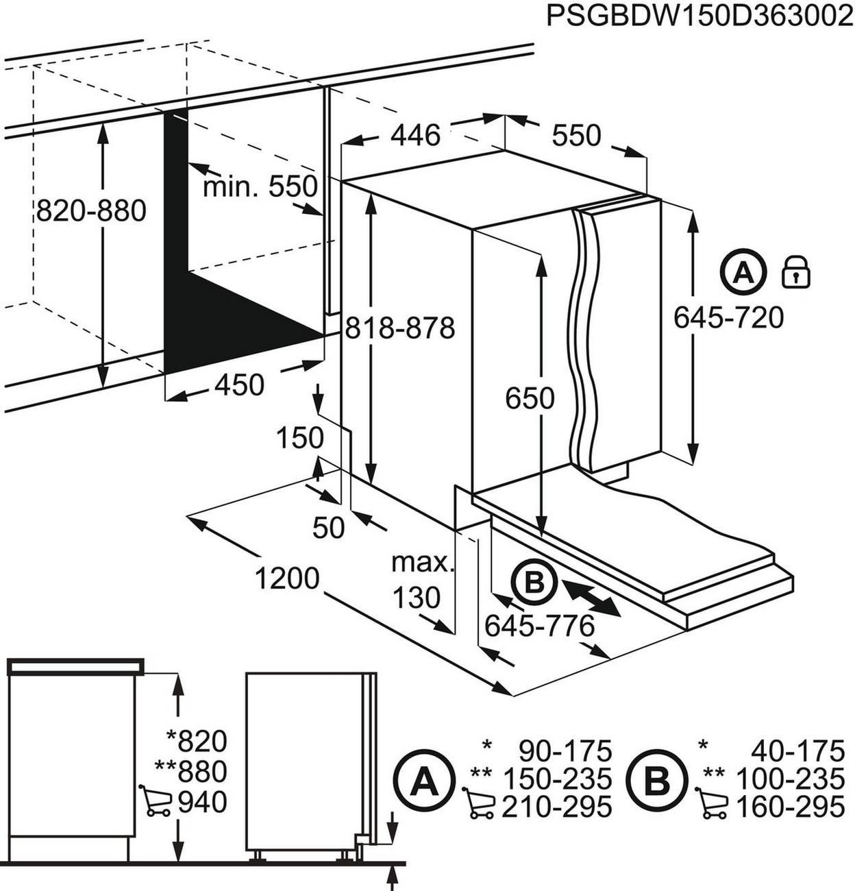 Įmontuojama indaplovė Electrolux EEA22100L
