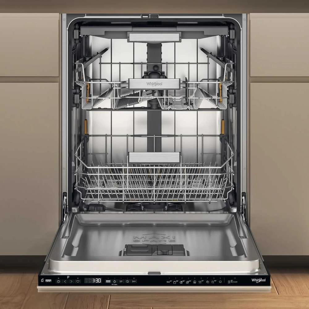 Whirlpool Indaplovė | W7I HP42 L | Built-in | Plotis 59.8 cm | Number of place settings 15 | Number of programs 10 | Energy efficiency class C | Ekranas | Juodas
