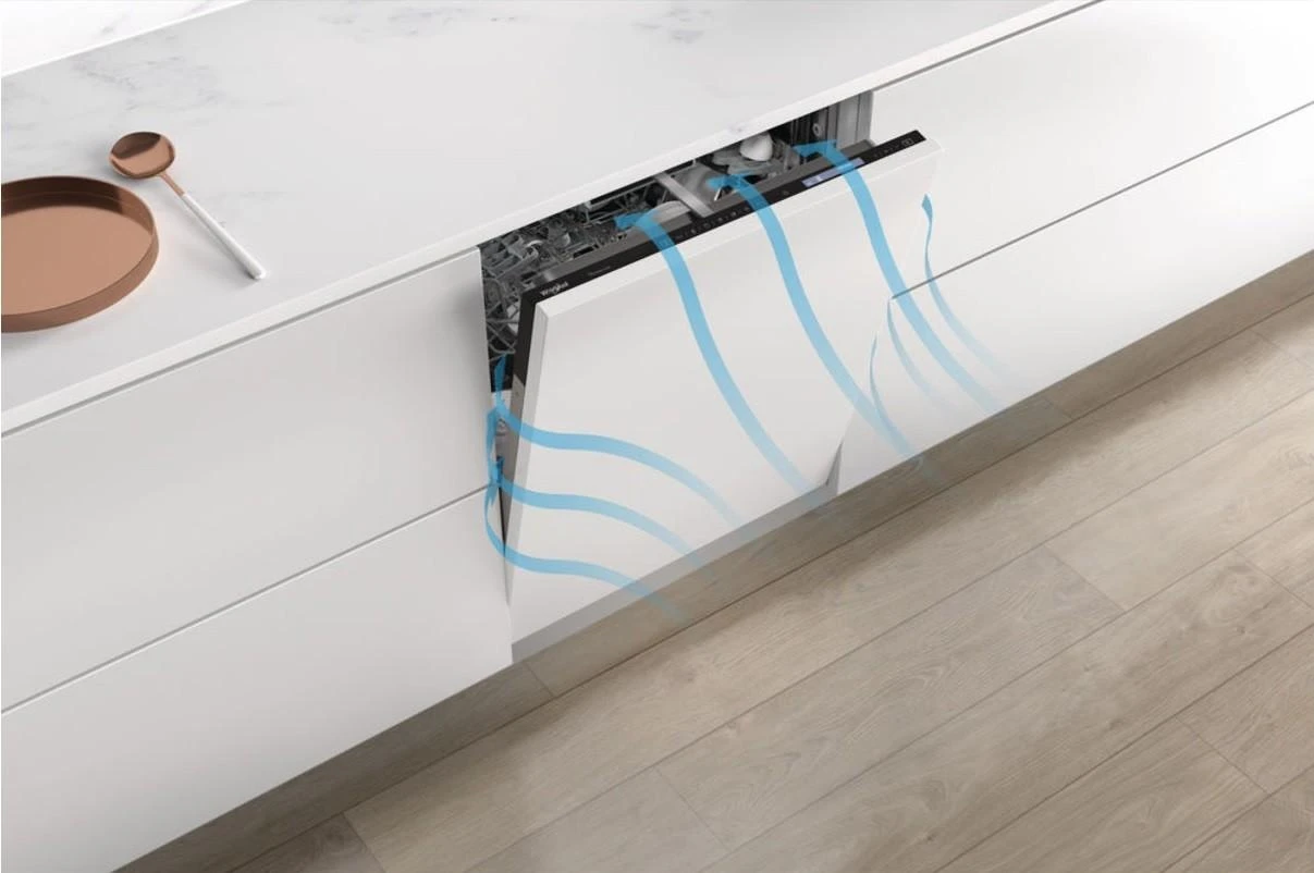 WHIRLPOOL Integruojamas Indaplovė WIC 3C33 PFE, D energijos klasė (senas A+++), 60 cm, Powerclean PRO, Trečias krepšelis, 8 programos