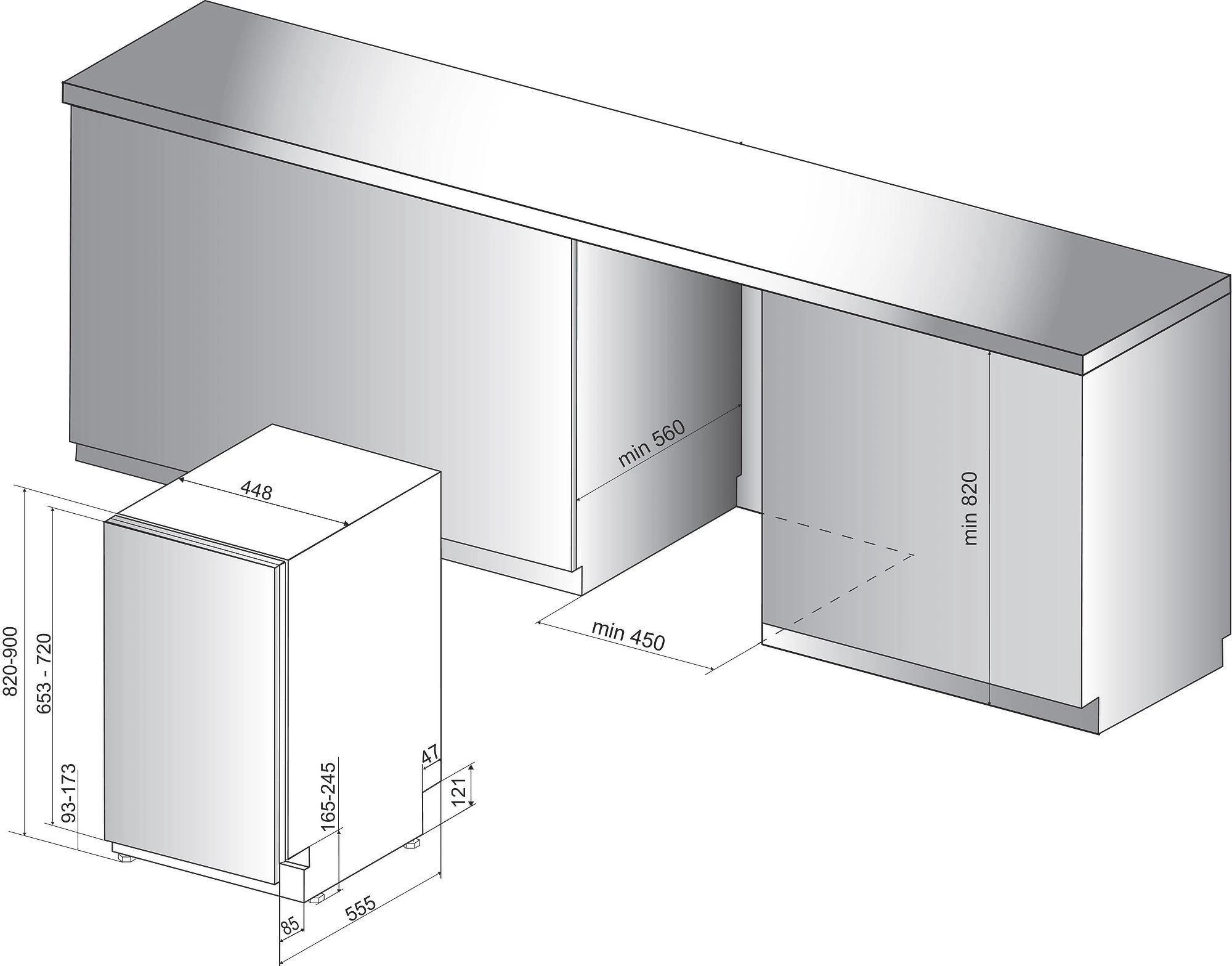 Whirlpool WSIC 3M27 C indaplovė Visiškai įmontuotos 10 vietos A++